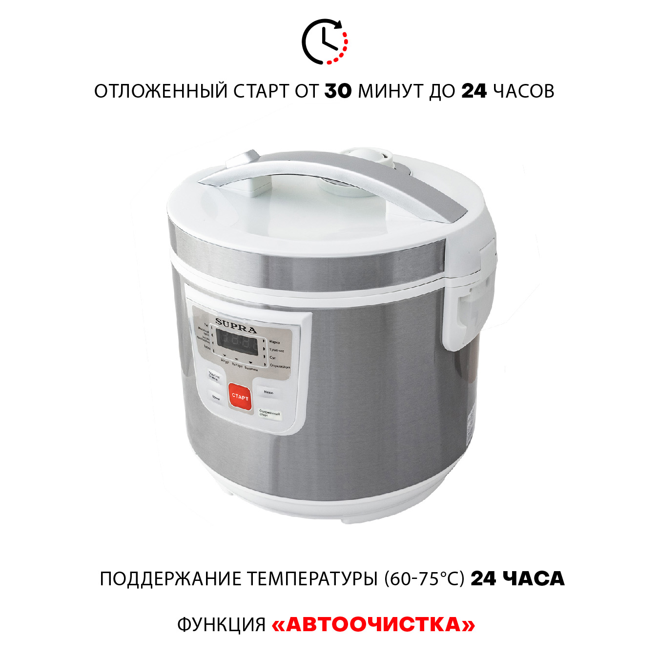 Мультиварка Supra MCS-4115 5 л, 900 Вт