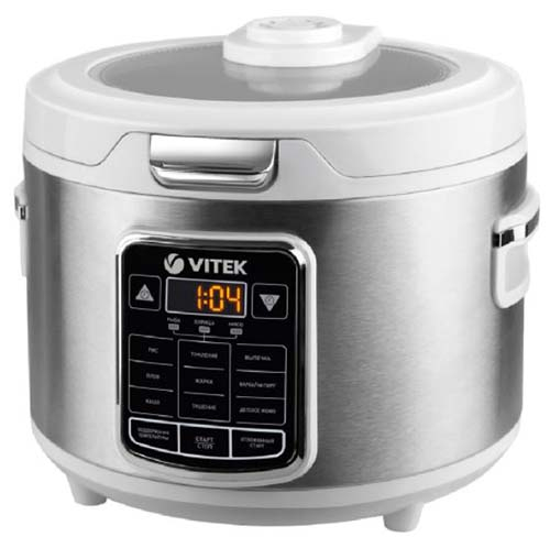 

Мультиварка VITEK VT-4281 4 л, 800 Вт, серебристый/белый, VT-4281