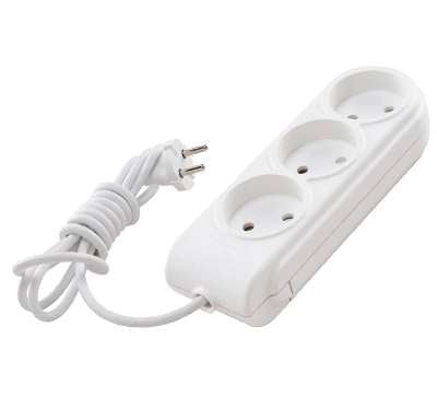 

Удлинитель Makel, 3-розетки, 2м, белый (N3010031)