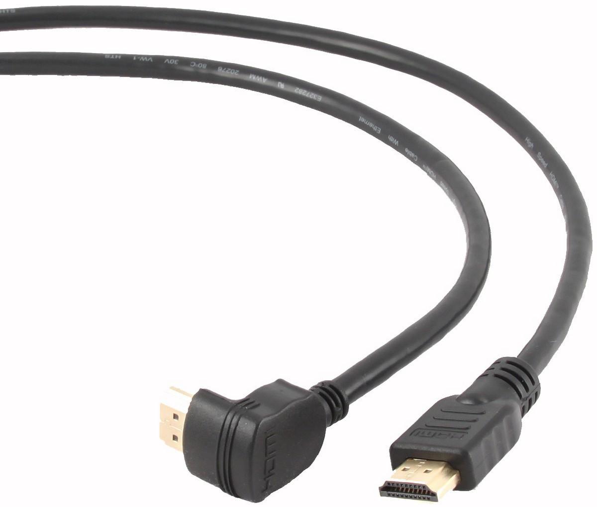 

Кабель HDMI(19M)-HDMI(19M) угловой v1.4, 1.8 м, черный Gembird (CC-HDMI490-6)