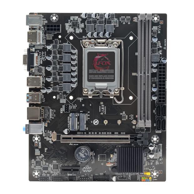 Материнская плата AFOX IH610D4-MA-V2, Socket1700, Intel H610, 2xDDR4, PCI-Ex16, 4SATA3, 5.1-ch, GLAN, 5 USB 3.0, VGA, HDMI, mATX, Retail - фото 1