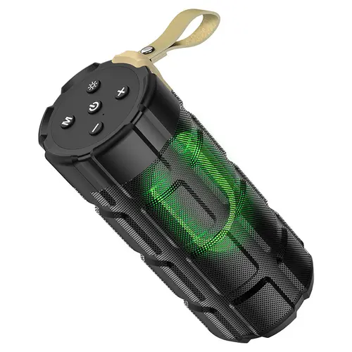 

Портативная акустика Hoco HC7, 10 Вт, FM, AUX, USB, microSD, Bluetooth, подсветка, черный (6931474749741), HC7