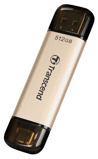 

Флешка 512Gb USB 3.2/Type-C Transcend JetFlash 930C, золотистый (TS512GJF930C), 930C