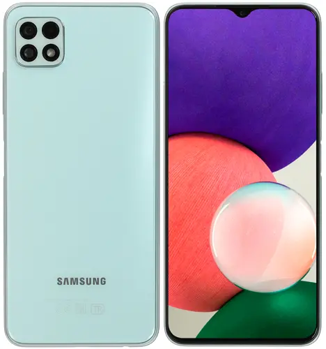 

Смартфон Samsung Galaxy A22s, 6.6" 1080x2408 TN, MediaTek Dimensity 700, 4Gb RAM, 64Gb, 3G/4G, NFC, Wi-Fi, BT, 3xCam, 2-Sim, 5000mAh, USB Type-C, Android 11, мятный (SM-A226BLGUSKZ), Galaxy A22s