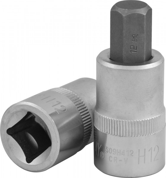 Насадка торцевая с вставкой-битой Jonnesway HEX12, 5.5 см, 1/2
