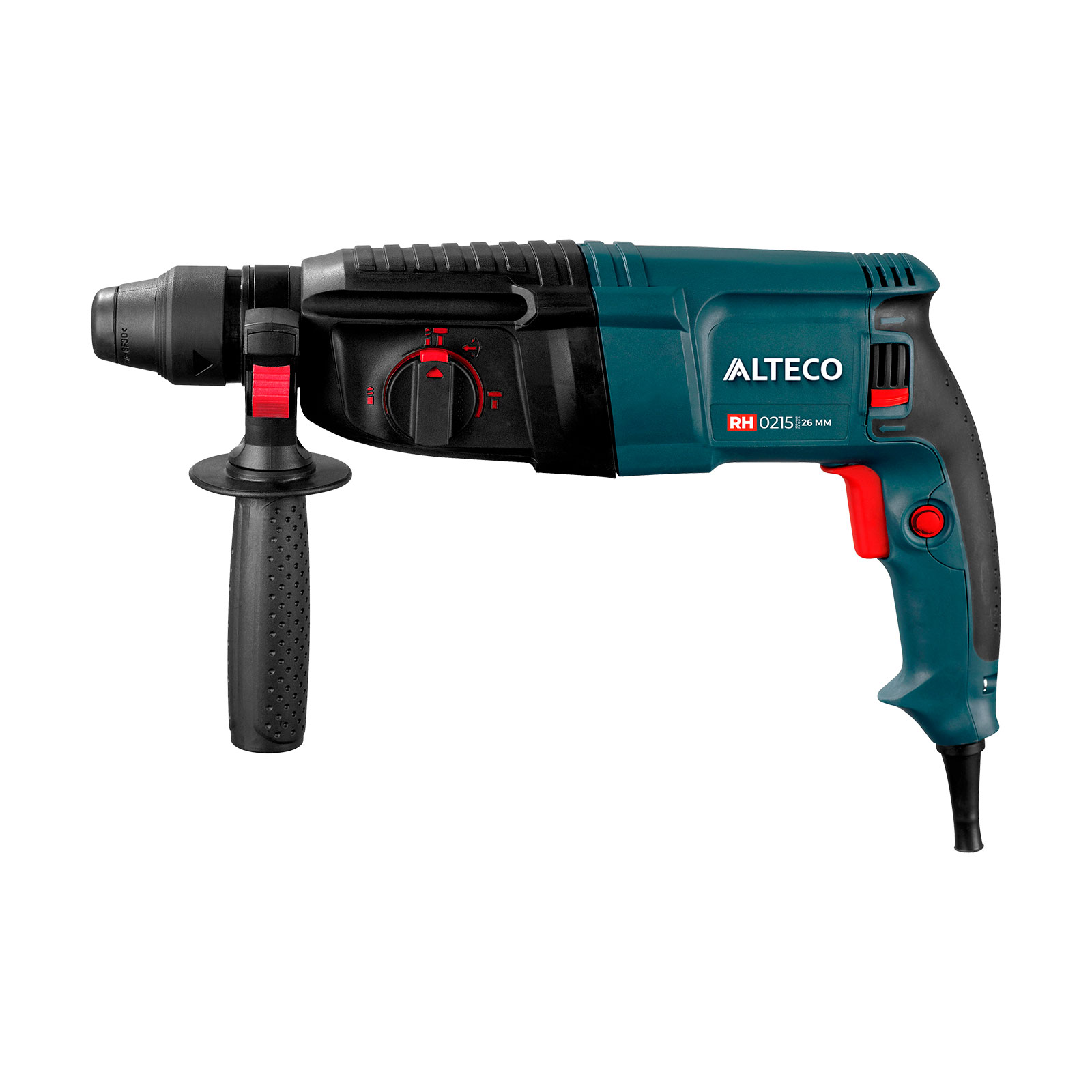 

Перфоратор ALTECO RH 0215, сетевой, SDS-Plus, 800Вт, 3 Дж, 1300 об/мин, 5500 уд/мин, 2.8кг (27501), RH 0215