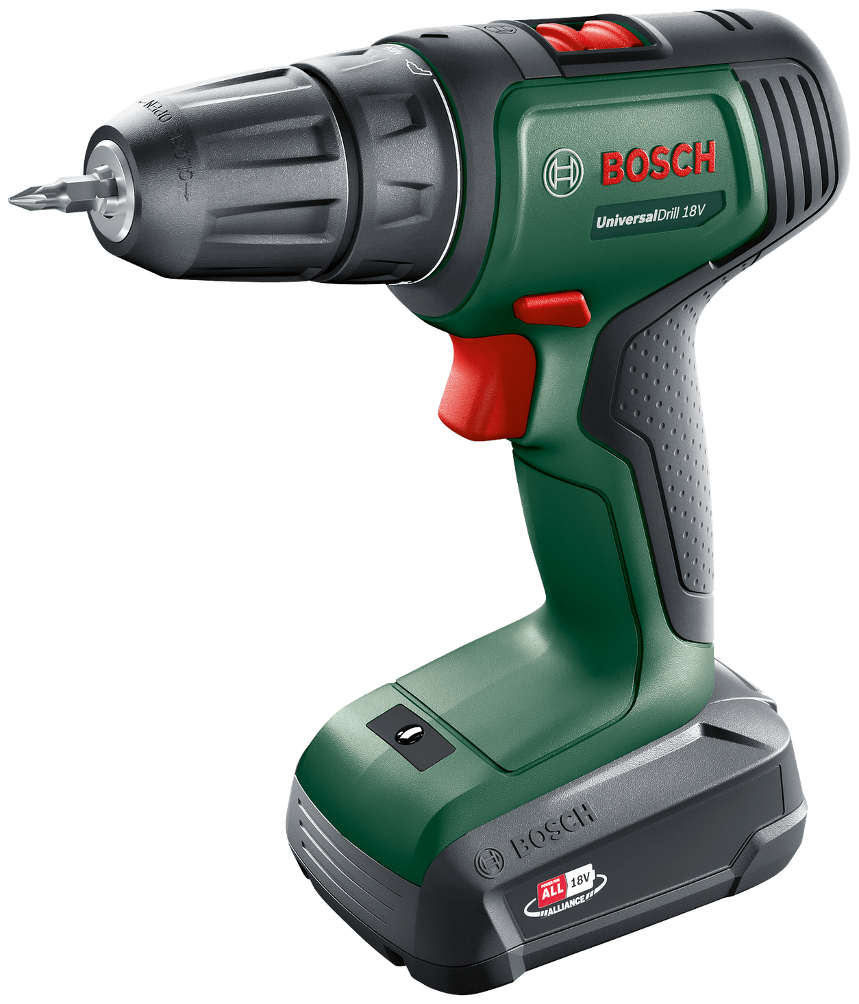 Дрель-шуруповерт Bosch UniversalDrill 18V аккумуляторный 40 Нм 1450 обмин 18V 15 Ач Li-Ion быстрозажимной патрон кейс 12кг 06039D4001 7350₽