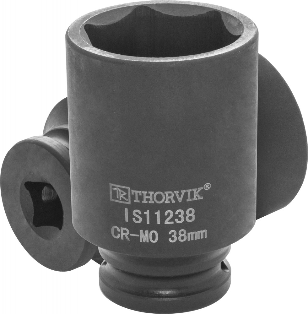 

Головка торцевая Thorvik, глубокая, ударная, шестигранная, 38мм, 1/2" (IS11238 )