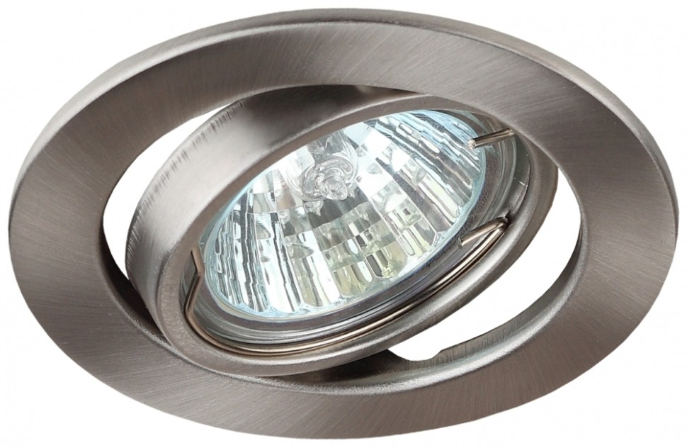 

Светильник точечный LED/КГМ, GU5.3, 12 В, 50Вт, поворотный, сатин никель, ЭРА ST2A C0043808 (C0043808), C0043808
