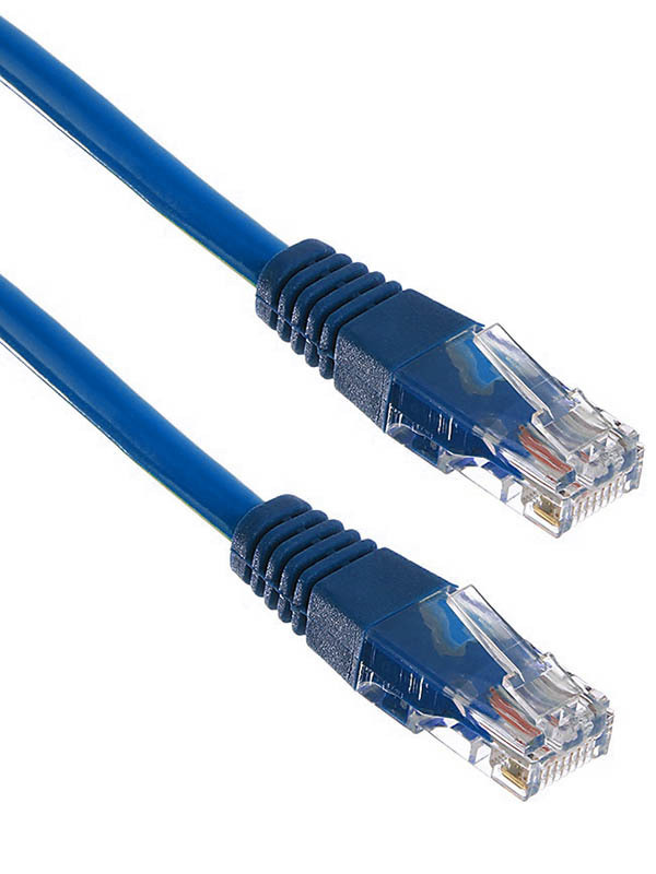 

Патч-корд UTP кат.5e, 5м, RJ45-RJ45, синий, CCA, Exegate UTP-RJ45-RJ45-5e-5M-BL (EX282035RUS), UTP-RJ45-RJ45-5e-5M-BL