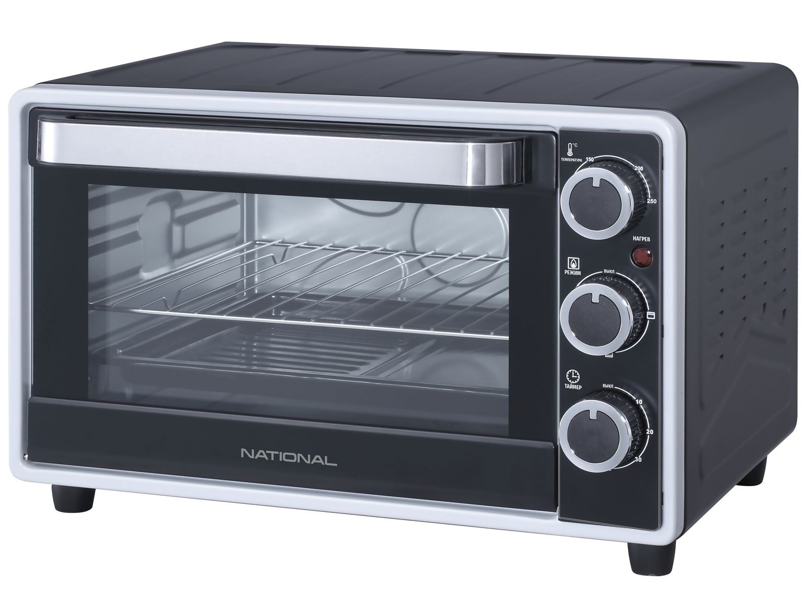 

Мини-печь National NK-MO205 1600Вт, черный, NK-MO205