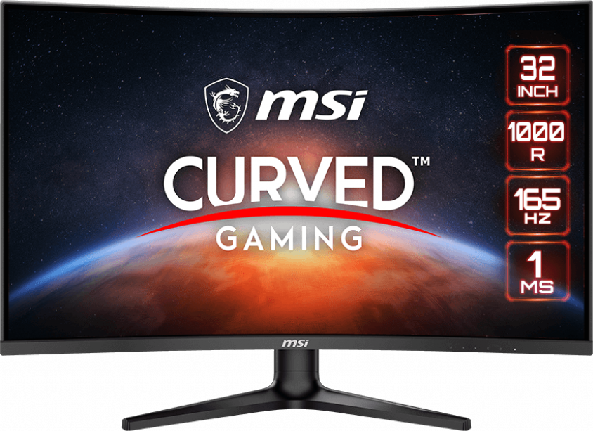 

Монитор 31.5" MSI Optix G321C VA, изогнутый, 1920x1080 (16:9), 300кд/м2, 165Hz, 1мс, 178°/178°, FreeSync, HDMI, DisplayPort, черный (9S6-3DC12H-018), G321C