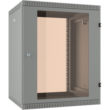 Шкаф телекоммуникационный настенный 12U 600x520, стекло, серый, разборный, C3 Solutions WALLBOX 12-65 G (NT084697)