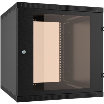 Шкаф телекоммуникационный настенный 12U 600x650 мм, стекло, черный, разборный, C3 Solutions WALLBOX LIGHT 12-66 B (NT176975)