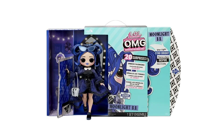 

Кукла L.O.L. LIL OUTRAGEOUS LITTLES Surprise Кукла OMG Doll Series 4.5 - Moonlight B.B., 17 см, Новая серия больших фэшн куколок LOL Surprise OMG Doll Series 4.5 с 20 сюрпризами. Упаковка представляет собой гардеробную комнату, внутри которой спрятана кук