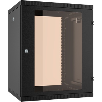

Шкаф телекоммуникационный настенный 18U 600x520 мм, стекло, черный, разборный, C3 Solutions WALLBOX 18-65 B (NT589170), 18-65 B