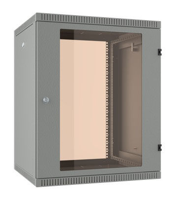 

Шкаф телекоммуникационный настенный 18U 600x650 мм, стекло, серый, разборный, C3 Solutions WALLBOX 18-66 G (NT589173), 18-66 G
