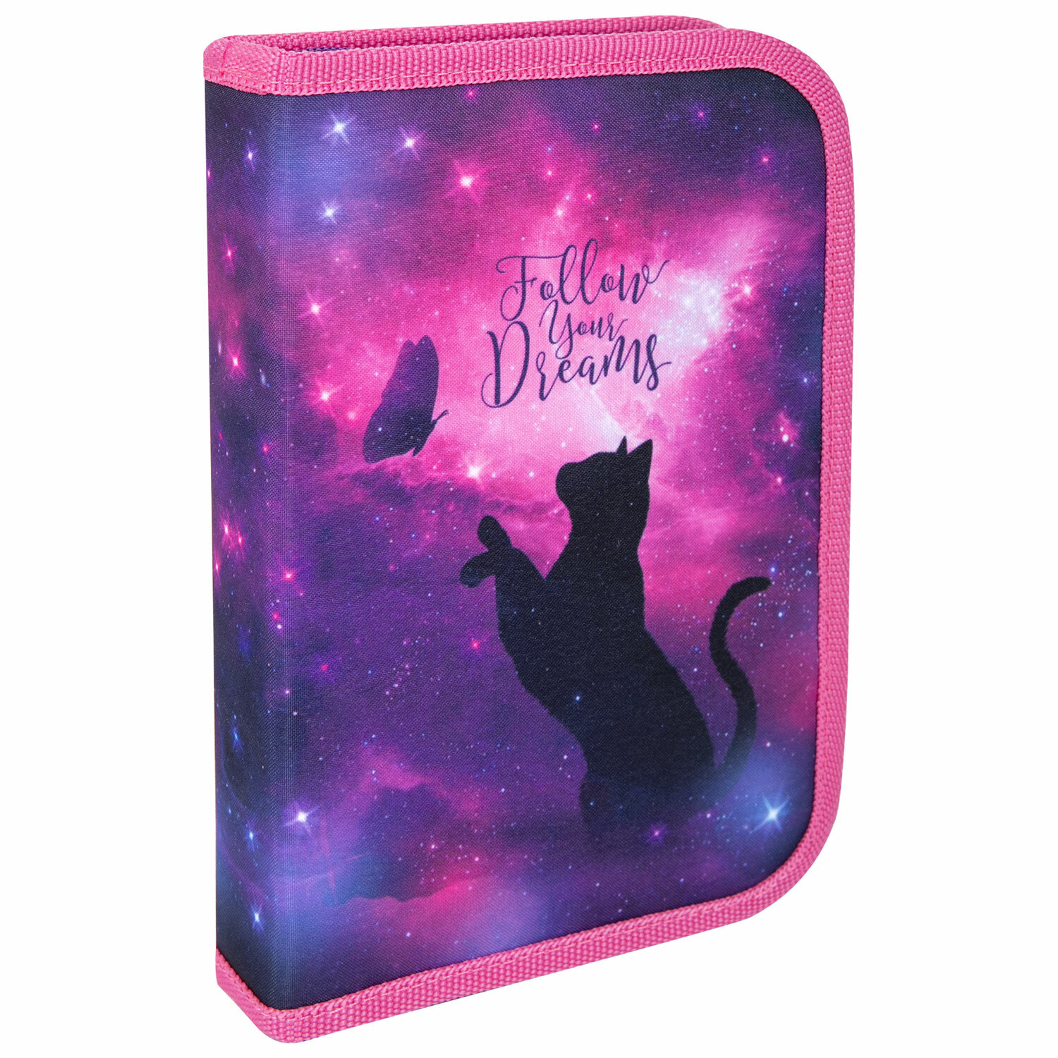 

Пенал Brauberg Premium Space cat, 1 отделение, фиолетовый\сиреневый (270712), Space cat