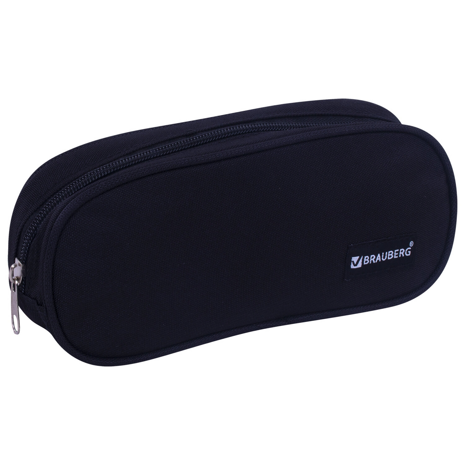

Пенал-косметичка Brauberg Oblong Black, 1 отделение, черный (229271), Black