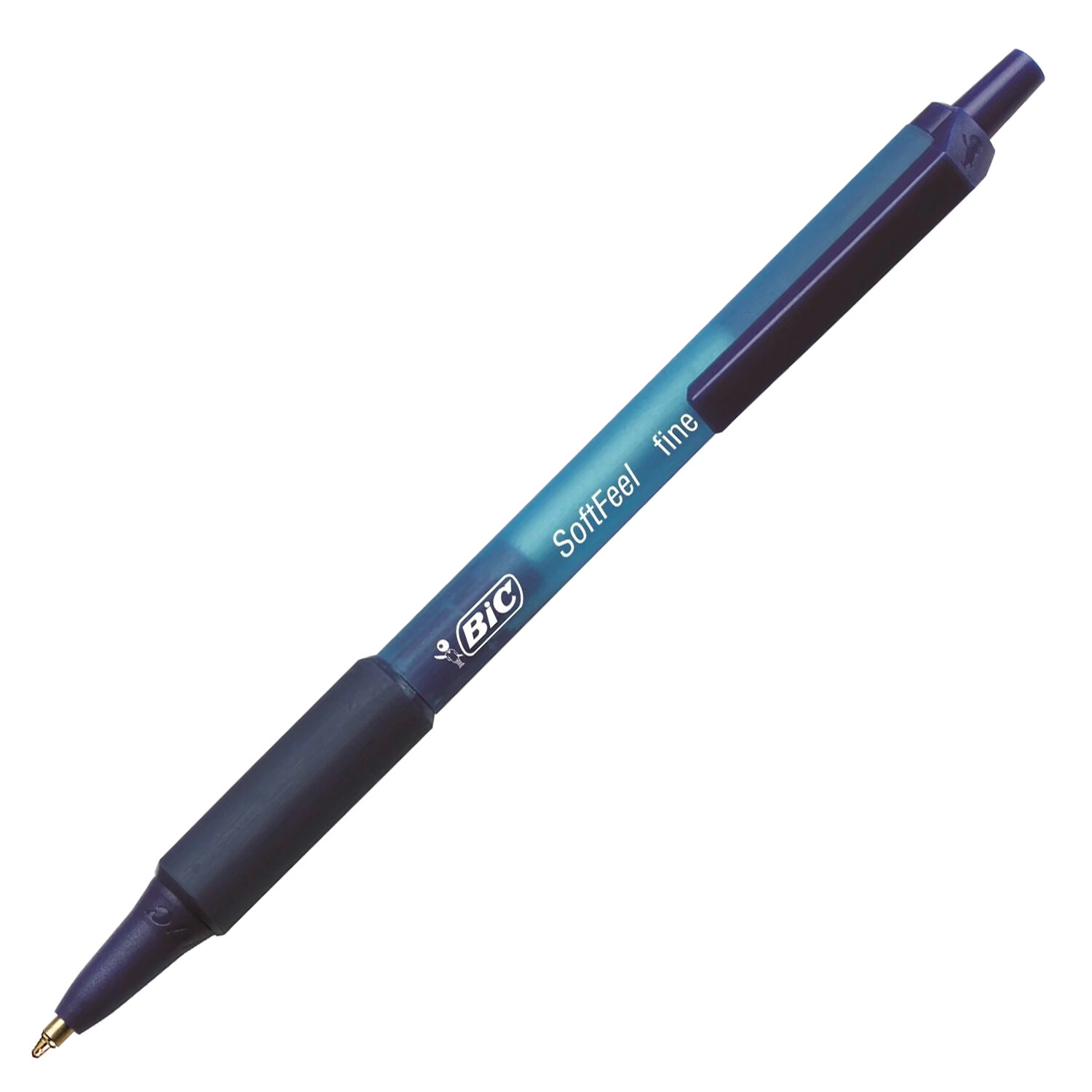 

Ручка шариковая автомат BIC Soft Feel Fine, синий, 3шт., пластик, блистер (143983), Soft Feel Fine