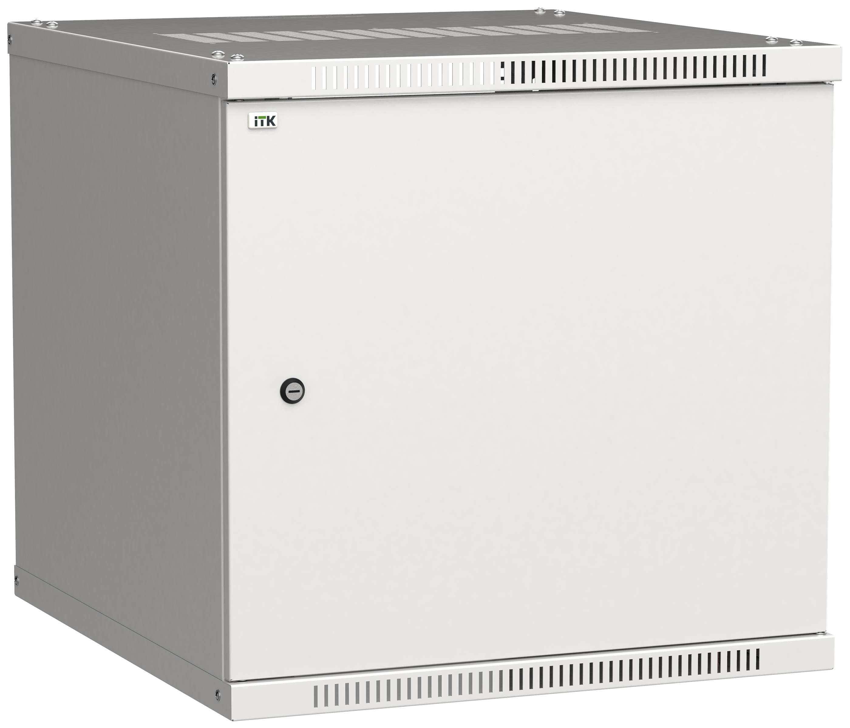 Шкаф телекоммуникационный настенный 9U 550x350 мм, металл, серый, разборный, ITK LINEA WE (LWE3-09U53-MF)