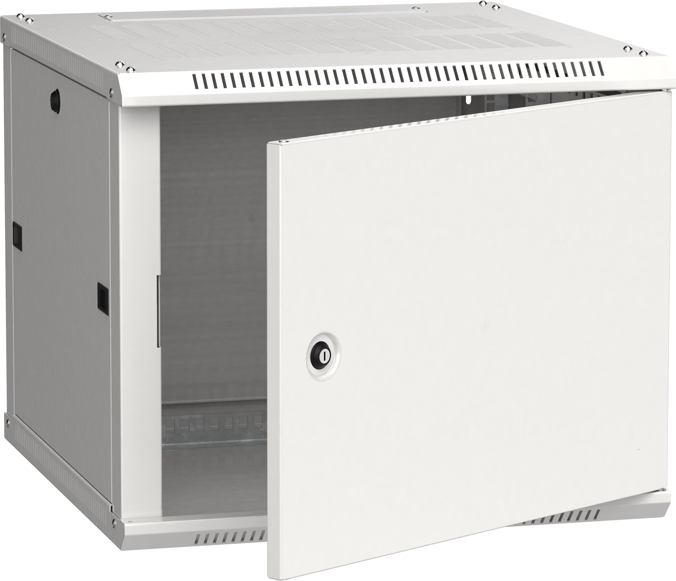 Шкаф телекоммуникационный настенный 9U 600x600 мм, металл, серый, разборный, ITK LINEA W (LWR3-09U66-MF)