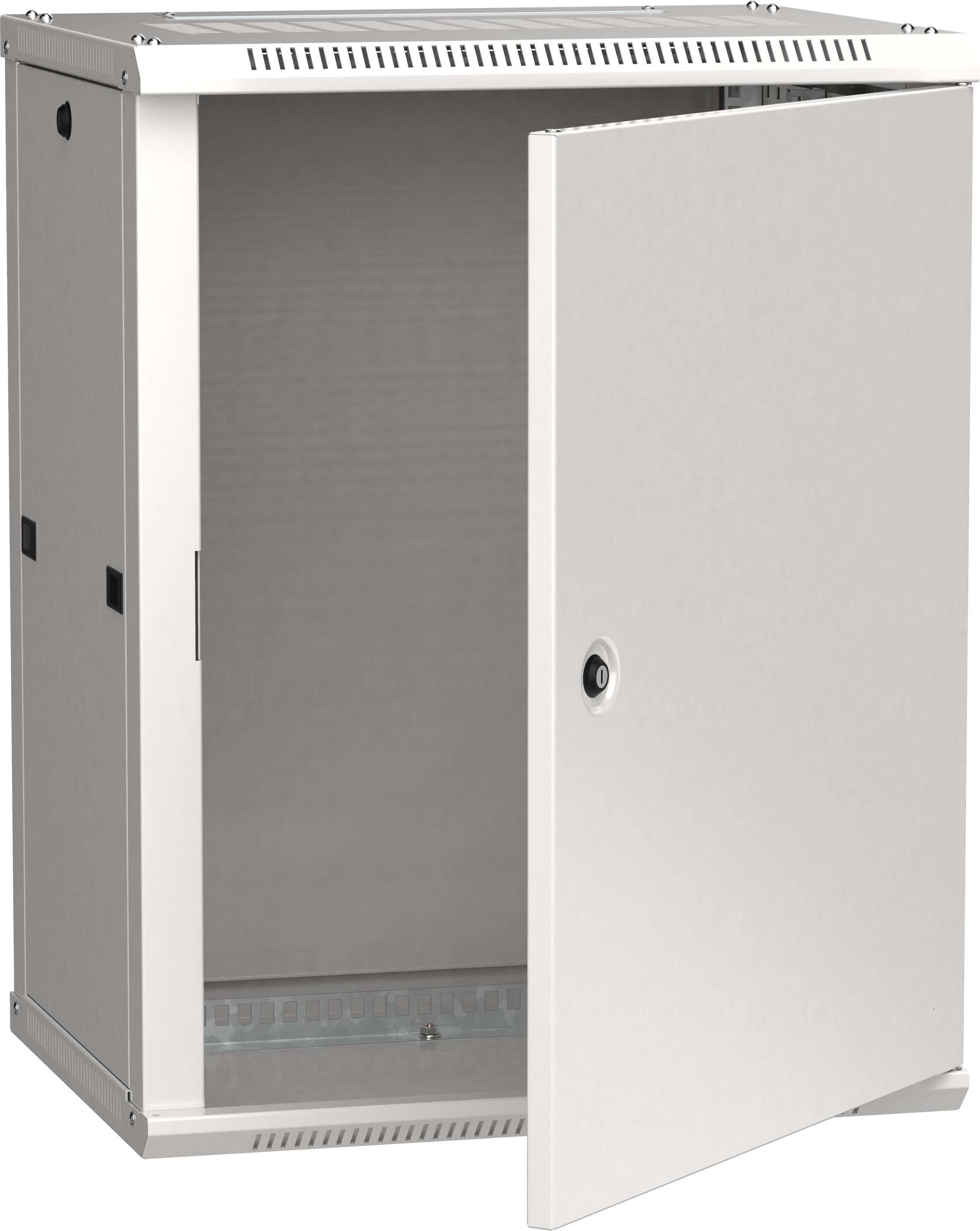 Шкаф телекоммуникационный настенный 12U 600x450 мм, металл, серый, разборный, ITK LINEA W (LWR3-12U64-MF)
