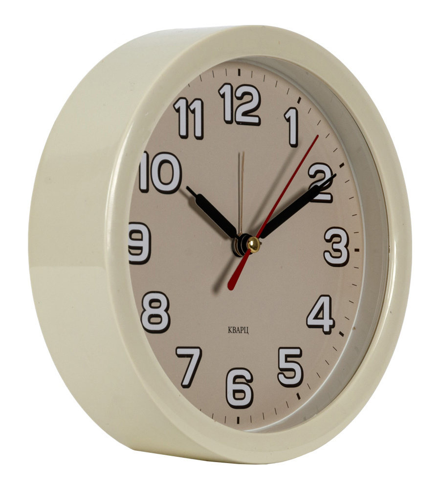 

Настенные часы БЮРОКРАТ Alarm-R15P, 1xAA, бежевый (1435609), Alarm-R15P