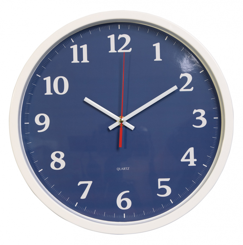 Настенные часы БЮРОКРАТ WallC-R66P, 1xAA, белый (1200365)