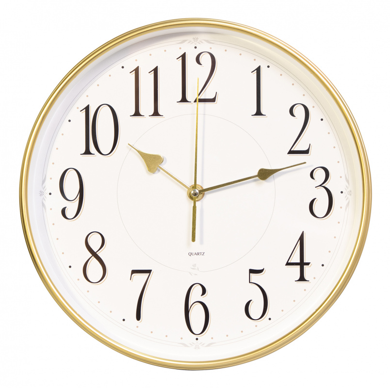 Настенные часы БЮРОКРАТ WallC-R76P, 1xAA, D29см, белый (1200490)