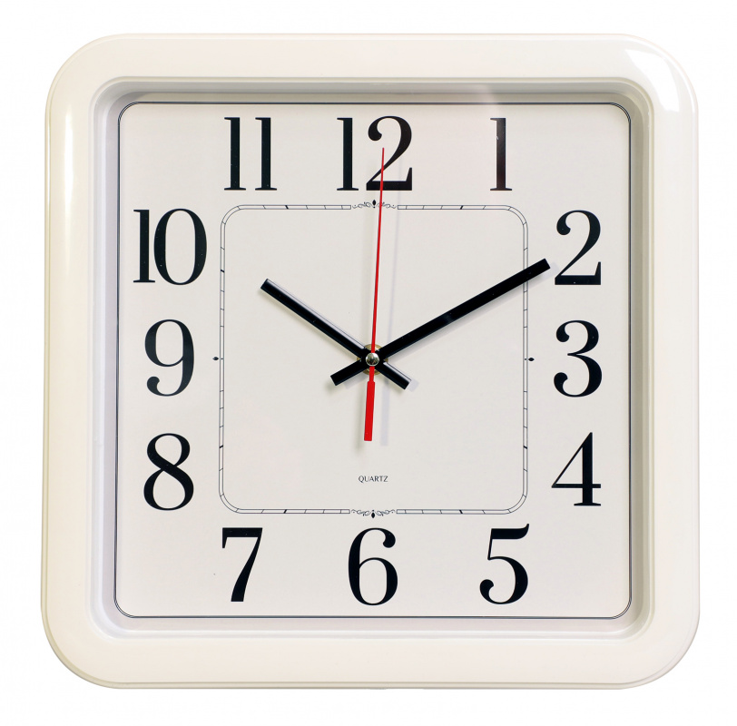 Настенные часы БЮРОКРАТ WallC-S79P, 1xAA, D29см, белый (1200495)