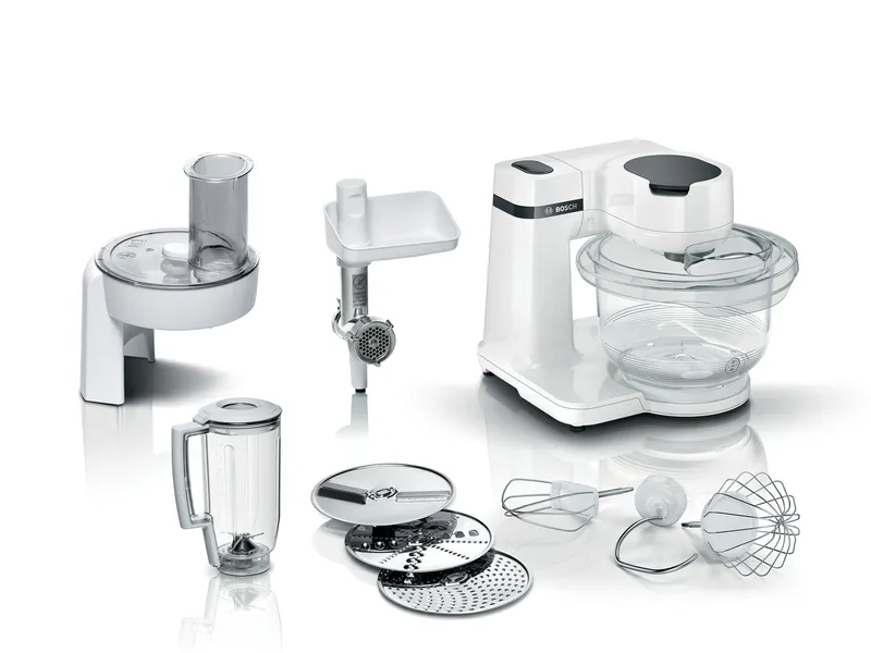 

Комбайн Bosch MUMS2TW30, 700 Вт, миксер, блендер, мясорубка, терка, белый (MUMS2TW30), MUMS2TW30