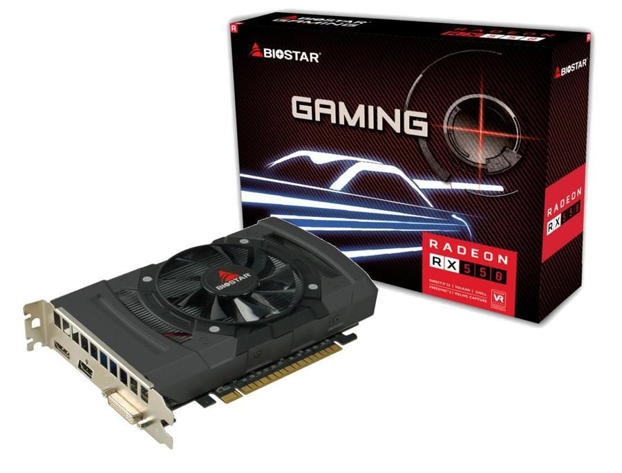 Видеокарта BIOSTAR AMD Radeon RX 550, 4Gb GDDR5