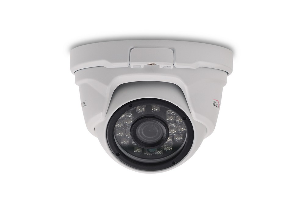 IP-камера Polyvision PVC-IP5F-DF2.8PA 2.8мм, уличная, купольная, 4Мпикс, CMOS, до 3840x2160, до 25кадров/с, ИК подсветка 25м, -40 °C/+50 °C, белый (PVC-IP5F-DF2.8PA)