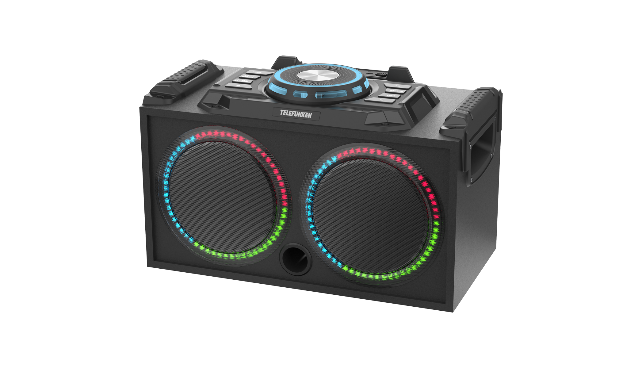 

Караоке система портативная Telefunken TF-PS2209 , 60Вт, AUX, USB, Bluetooth, подсветка, черный (TF-PS2209(ЧЕРНЫЙ)), TF-PS2209