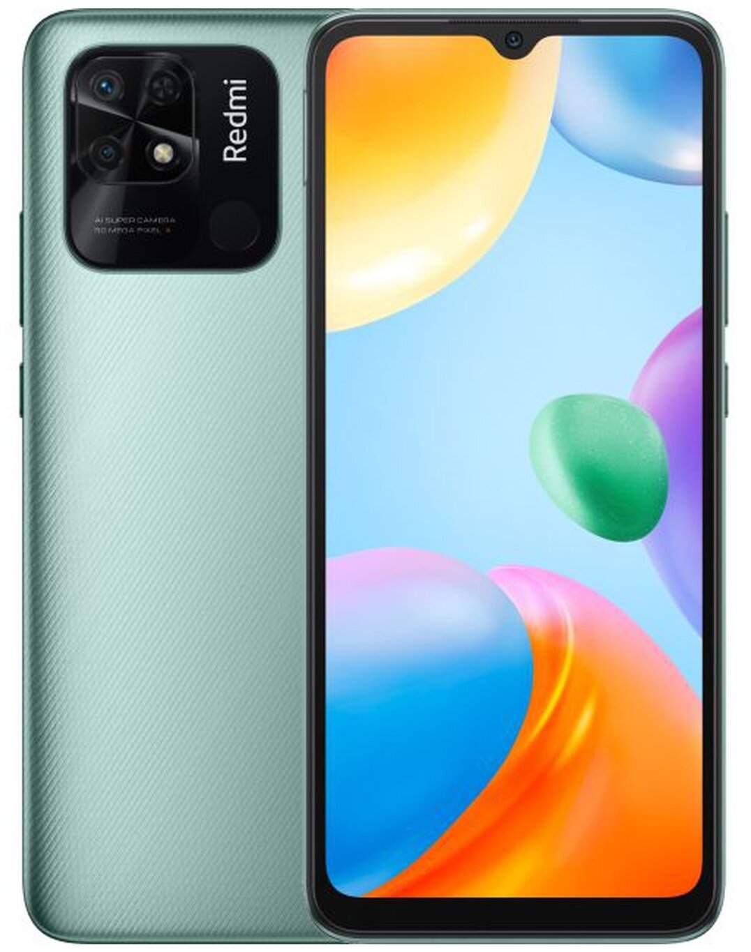 Смартфон Xiaomi Redmi 10C 3Gb/64Gb зеленый (220333QNY/41314)