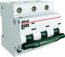 

Выключатель автоматический Schneider Electric 13020DEK трехполюсный (3P/3П) 80A D 10кА (13020DEK), 13020DEK