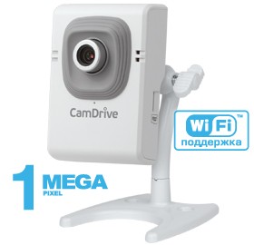 

IP-камера BEWARD CamDrive CD320 2.5мм, настольная, 1Мпикс, CMOS, до 1280x720, до 25кадров/с, WiFi, -10 °C/+50 °C, белый, CD320