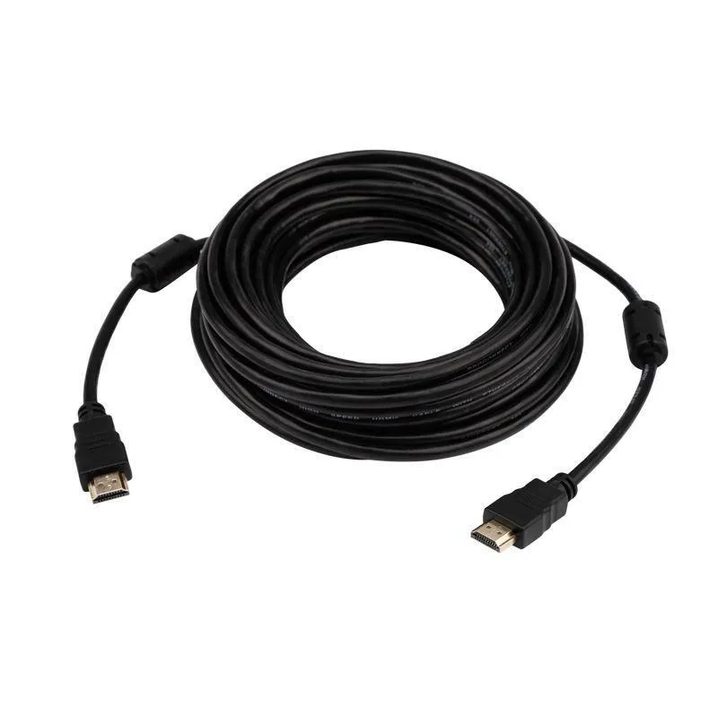 

Кабель HDMI(19M)-HDMI(19M) v2.0 4K, экранированный, ферритовый фильтр, 20м, черный Proconnect (17-6110-6)