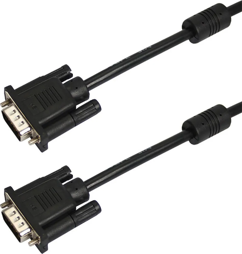 

Кабель VGA(15M)-VGA(15M), экранированный, ферритовый фильтр, 3м, черный Proconnect (17-5505-6)