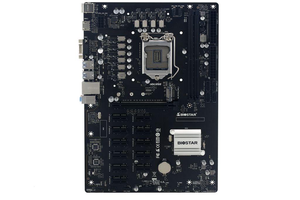 

Материнская плата Biostar TB560-BTC PRO, Socket1200, Intel B560, 2xDDR4, PCI-Ex16, 4SATA3, 7.1-ch, GLAN, 6 USB 3.2, VGA, HDMI, ATX, Retail, TB560-BTC PRO