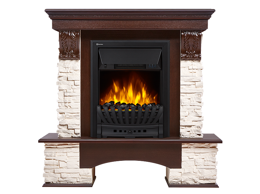 

Портал для электрокамина Firelight Pietra Classic, пристенный, белый/темный дуб (НС-1158486), Pietra Classic