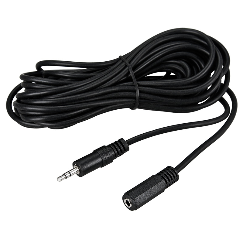 

Кабель Jack 3.5mm(F)-Jack 3.5mm(M), 7м, черный REXANT (17-4007)