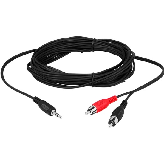 

Кабель Jack 3.5mm(M)-2xRCA(M), 7м, черный REXANT (17-4206)