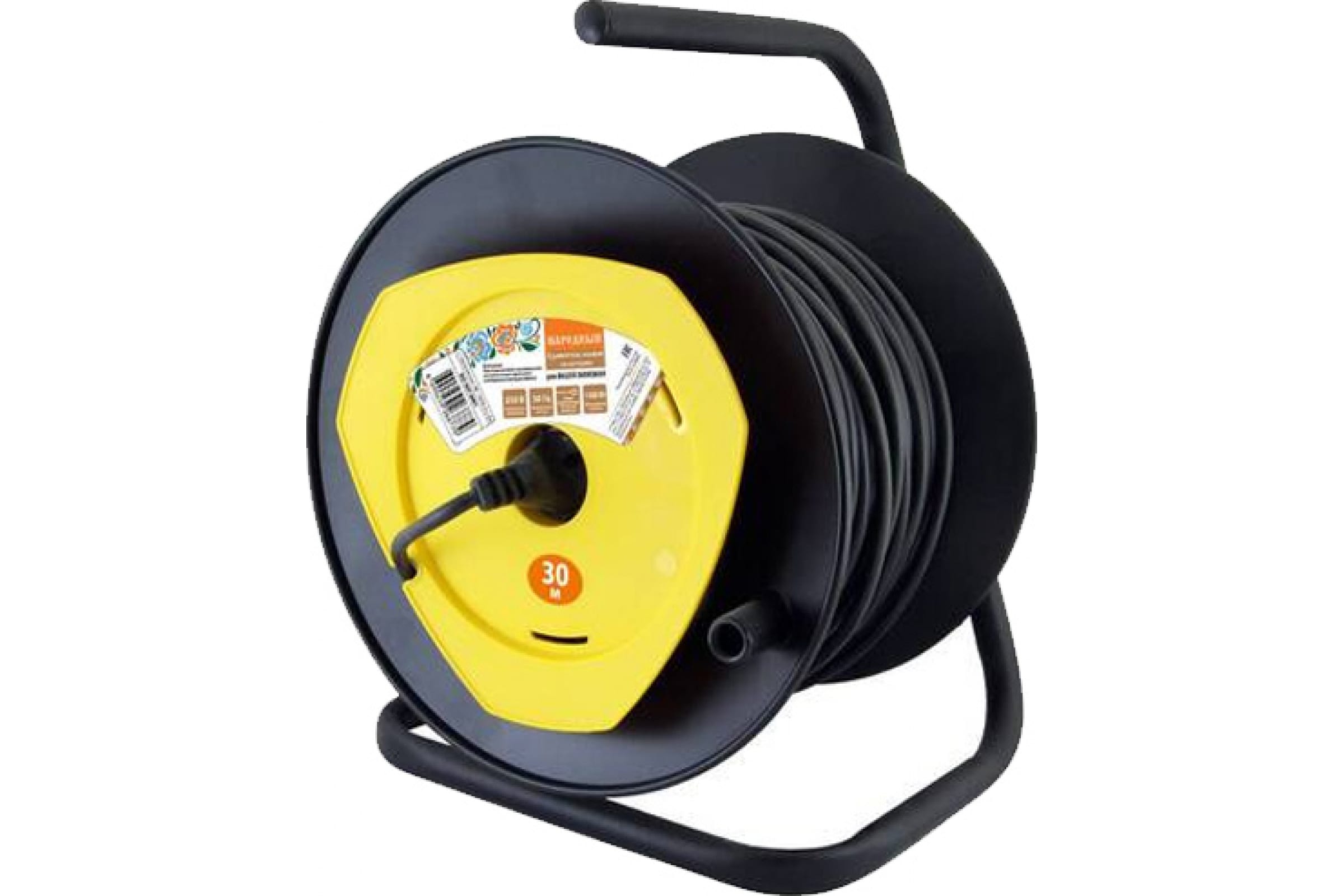 

Удлинитель на катушке TDM, 1-розетка, 30м, черный (SQ1307-0402)
