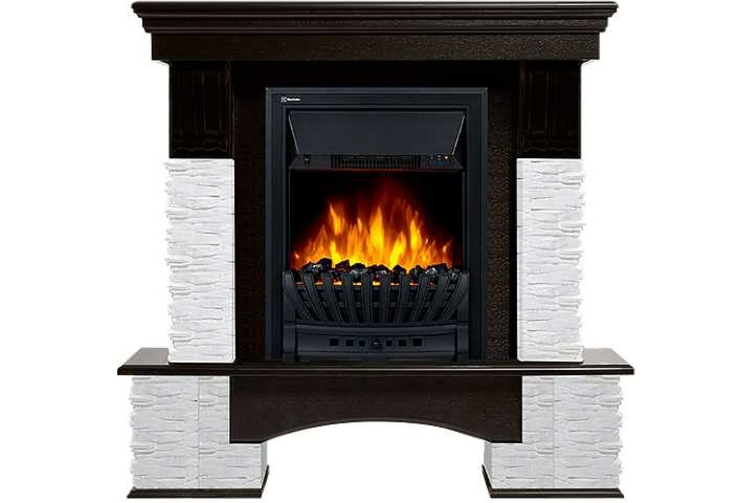 

Портал для электрокамина Firelight Pietra Nuovo Classic, пристенный, белый/темный дуб (НС-1346692), Pietra Nuovo Classic