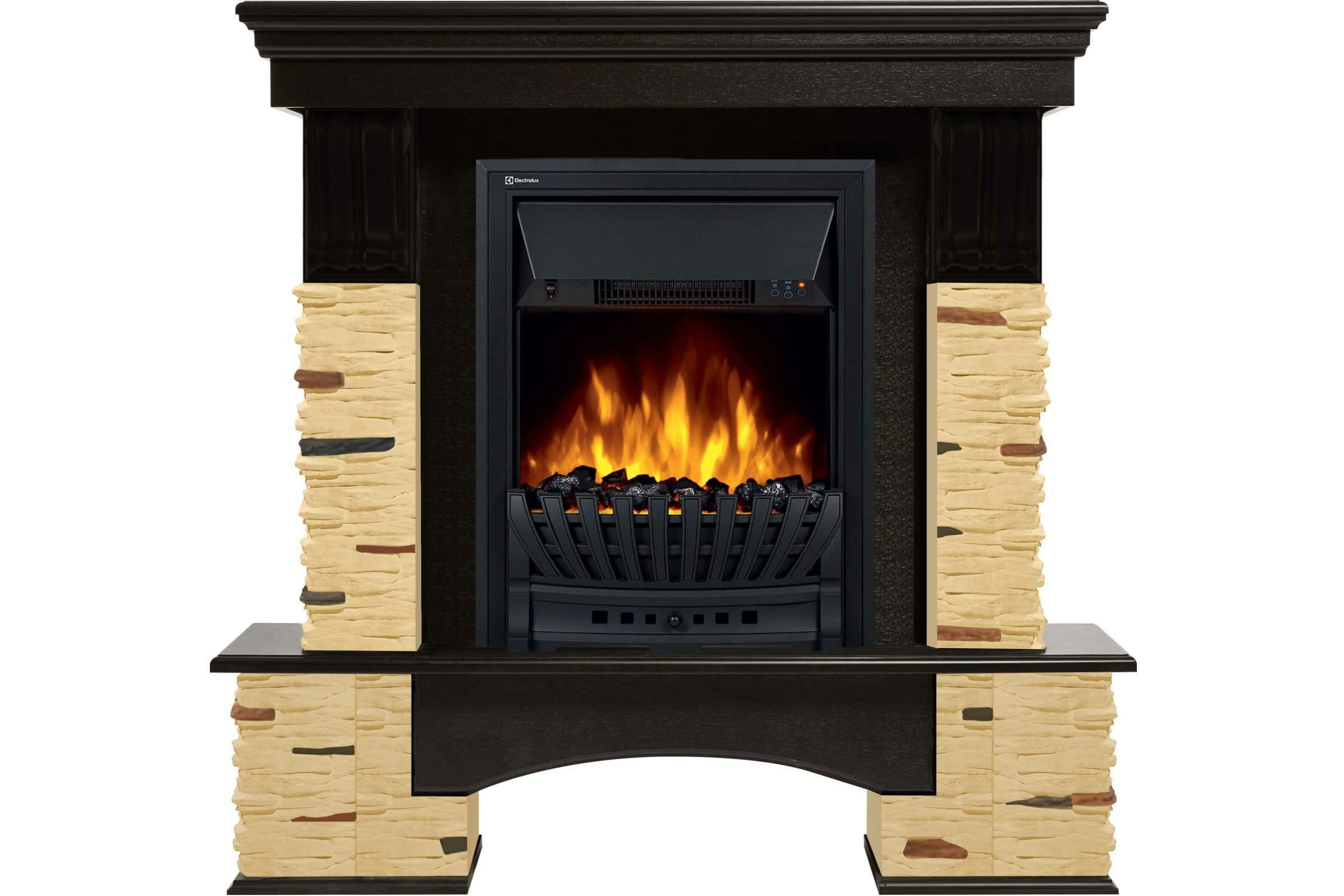 

Портал для электрокамина Firelight Pietra Nuovo Classic, пристенный, бежевый/темный дуб (НС-1346695), Pietra Nuovo Classic