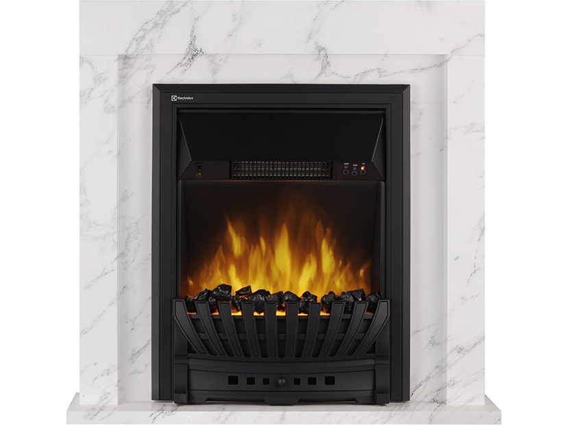 Портал для электрокамина Firelight Simple Classic, белый мрамор