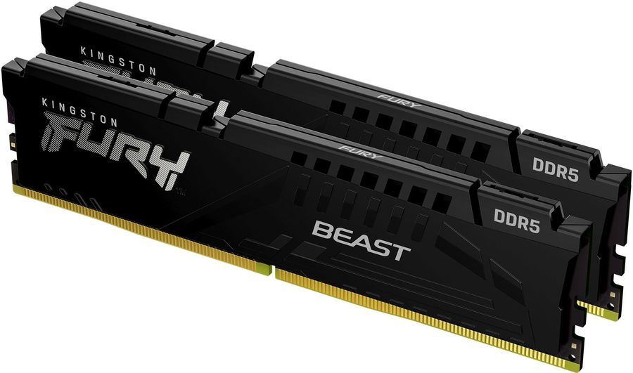 

Комплект памяти DDR5 DIMM 32Gb (2x16Gb), 6000MHz, CL40, 1.35 В, Kingston, FURY Beast RGB (KF560C40BBAK2-32)