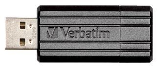 Флешка 64Gb USB 2.0 Verbatim Store 'n' Go PinStripe (49065) черный